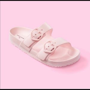 BNWT Stoney Clover x Target pink slides size 9